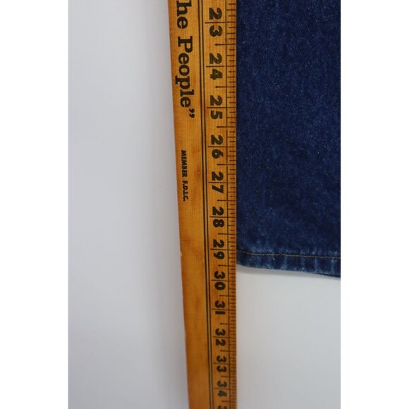 Lee High-Waisted Vintage Blue Denim Jeans With Classic Fit & Straight Leg Sz 35 - Picture 4 of 9